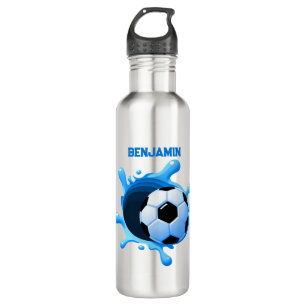 Personalized Soccer Ball Water Bottle