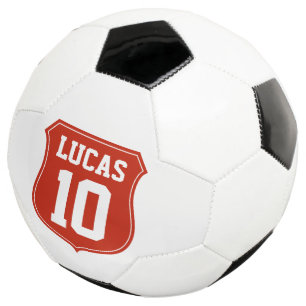 Personalized soccer ball with jersey number or age