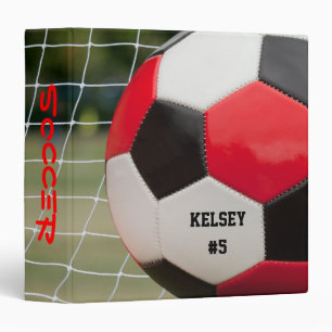 Personalized Soccer Ball with Net Binder
