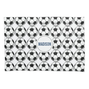 Personalized Soccer Ball with Team Name and Number Pillowcase