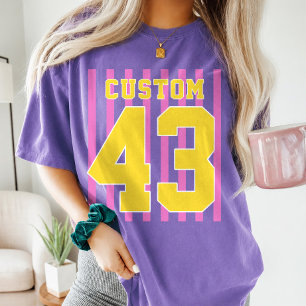 Personalized Soccer Baseball Team Name Number  T-Shirt
