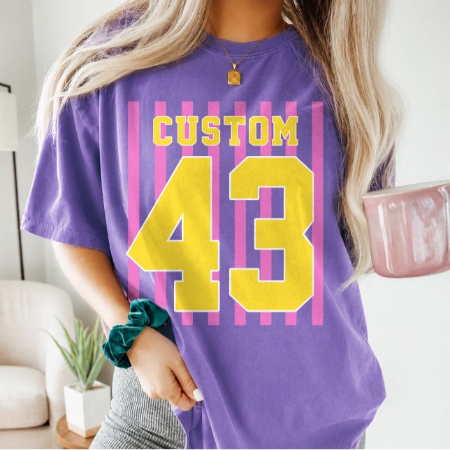 Personalized Soccer Baseball Team Name Number  T-Shirt (Creator Uploaded)