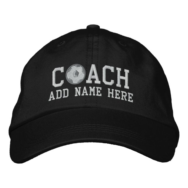 Personalized Soccer Coach Cap (Front)