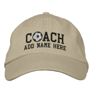 Personalized Soccer Coach Cap