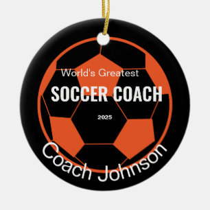 Personalized Soccer Coach Ornament