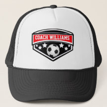 Personalized Soccer Coach Star Emblem