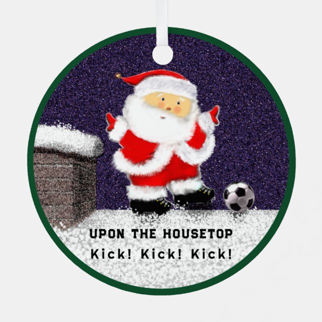 Personalized Soccer Collectable 2023 Metal Ornament (Back)