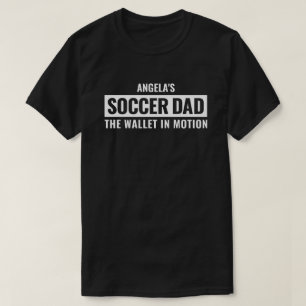 Personalized Soccer Dad Gift for Men Funny Custom T-Shirt