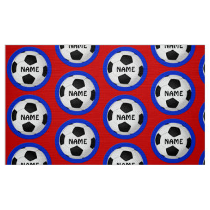 Personalized Soccer Fabric by the Yard YOUR NAME