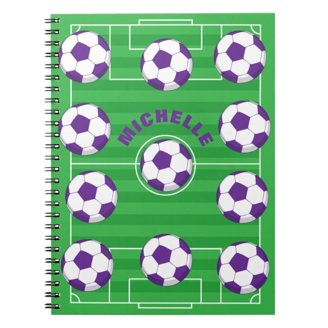 Personalized Soccer Field Notebook (Front)