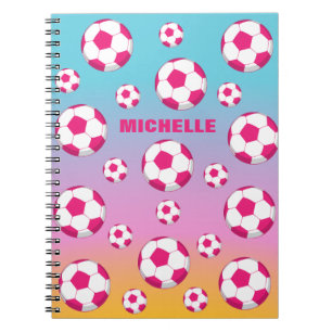 Personalized Soccer Field Notebook