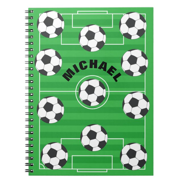 Personalized Soccer Field Notebook (Front)