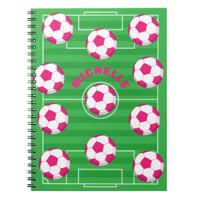 Personalized Soccer Field Notebook (Front)