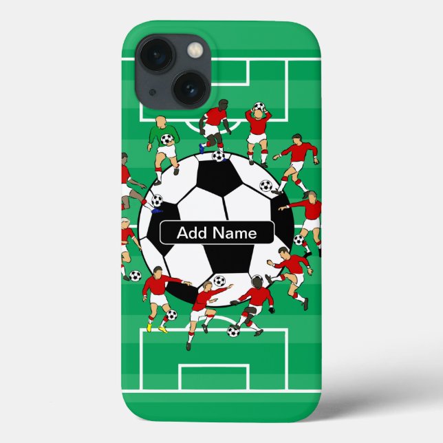 Personalized Soccer football Case-Mate iPhone Case (Back)
