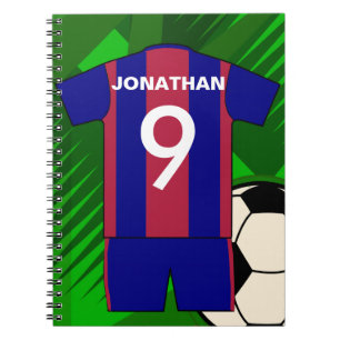 Personalized Soccer football Jersey Notebook