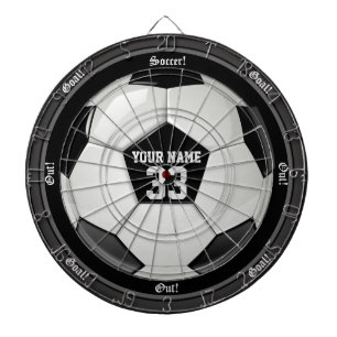 Personalized Soccer (Football) Name and Number Dartboard