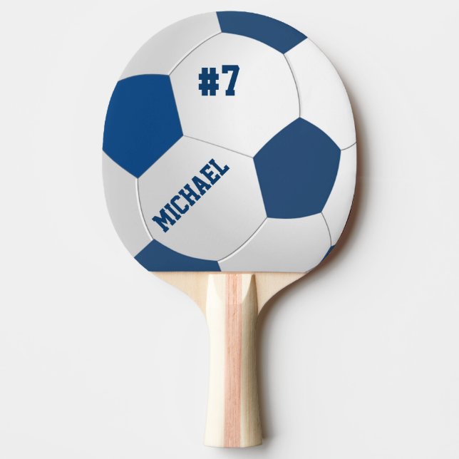 Personalized Soccer Football Ping Pong Paddle (Front)