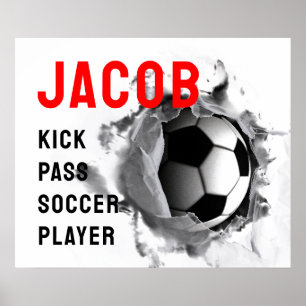 personalized soccer gift ideas poster