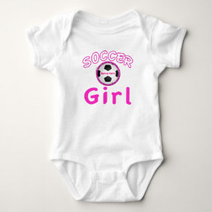 Personalized Soccer Girl Baby Apparel Baby's Name Bodysuit