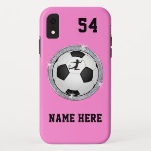Personalized Soccer iPhone Case, Older to Newest iPhone XR Case
