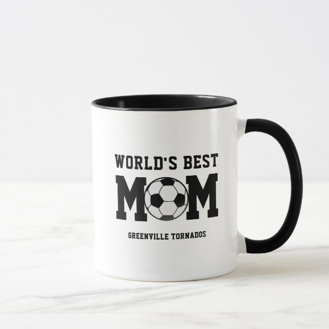 Personalized Soccer Mom Gift for Mom Coffee Mug (Right)