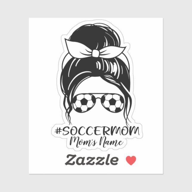 Personalized Soccer Mom Sticker (Sheet)