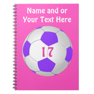 Personalized Soccer Notebook for Girls