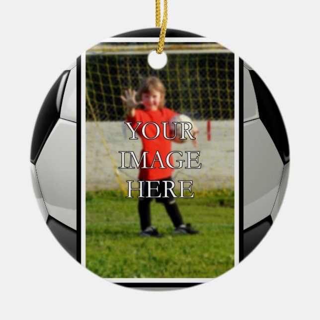 Personalized Soccer Ornament (Front)