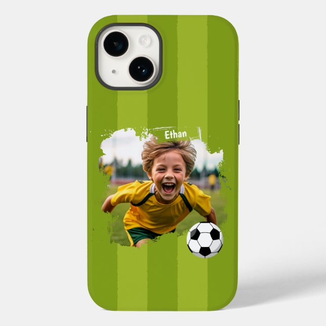 Personalized Soccer Photo - Custom Name & image Case-Mate iPhone Case (Back)