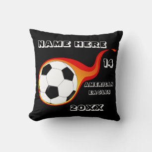 Personalized Soccer Pillow with Player's Name