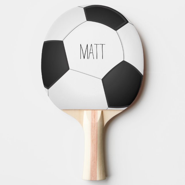 Personalized Soccer Ping Pong Paddle (Front)