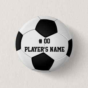 Personalized Soccer Pins with Your Text or Delete