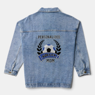 Personalized Soccer - Royal Blue Denim Jacket