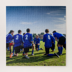 Personalized Soccer Team Photo  Jigsaw Puzzle
