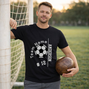 Personalized Soccer Team Player Number T-Shirt
