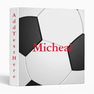 Personalized Soccer Texture Binder