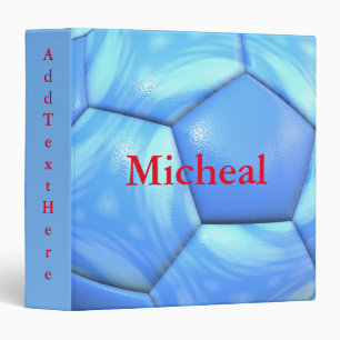 Personalized Soccer Texture Binder