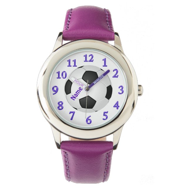 Personalized Soccer Watches for Girls with NAME (Front)