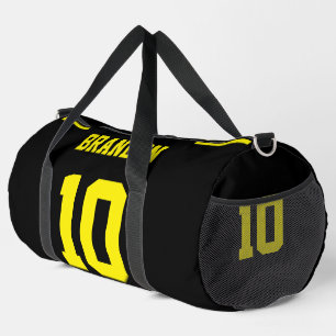 Personalized Soccer Yellow Modern Printed Backpack