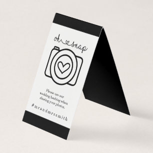 Personalized Social Media Hashtah Sign - Wedding