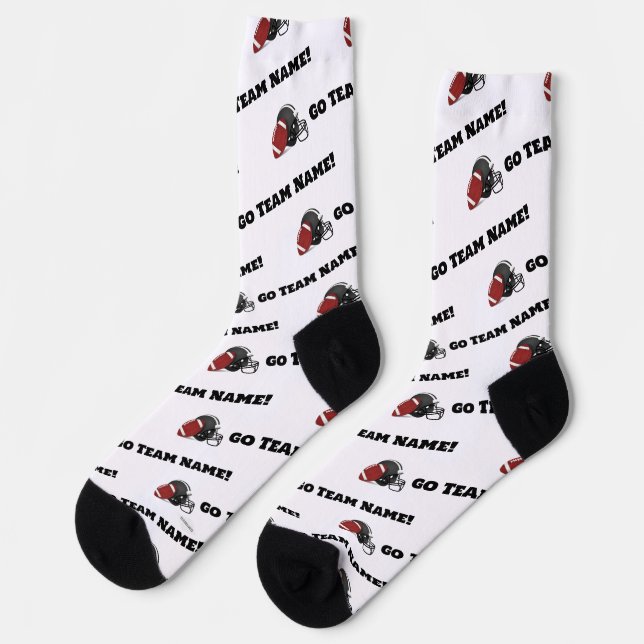 Personalized Socks Football HAMbyWG (Left)