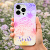 Personalized Soft Cotton Candy Floral