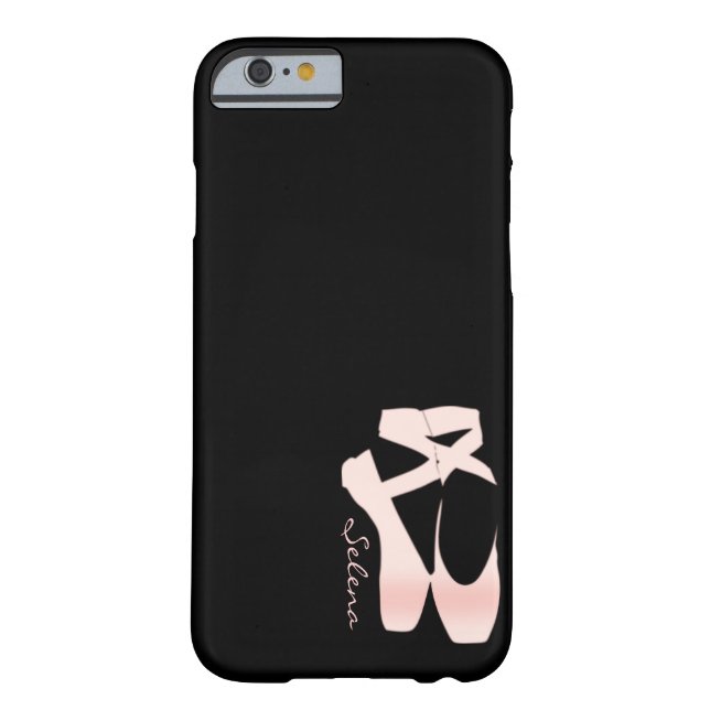 Personalized Soft Gradient Pink Ballet Shoes Case-Mate iPhone Case (Back)