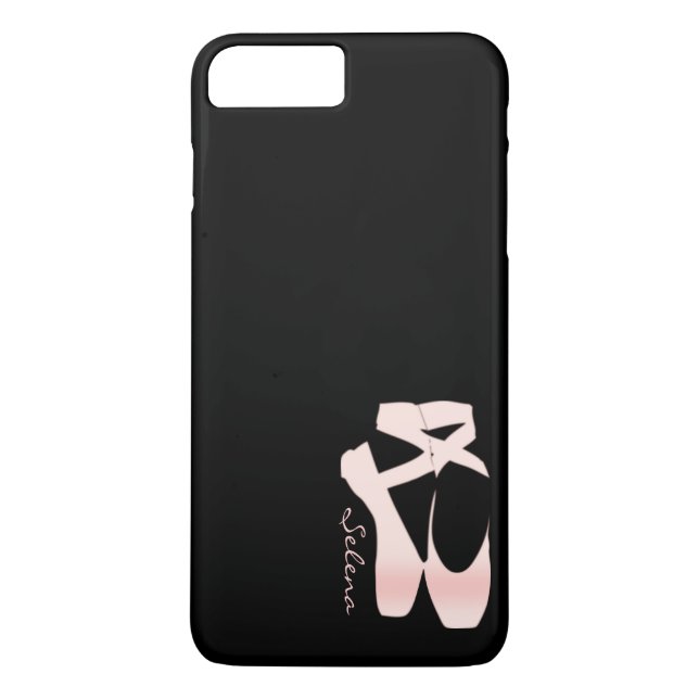 Personalized Soft Gradient Pink Ballet Shoes Case-Mate iPhone Case (Back)