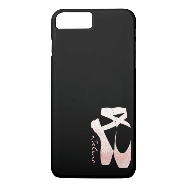 Personalized Soft Gradient Pink Ballet Shoes Case-Mate iPhone Case (Back)