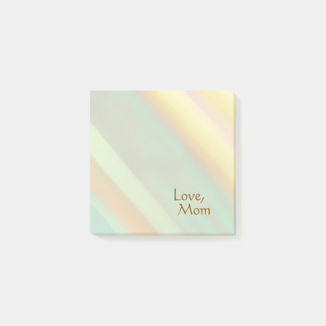 Personalized Soft Pastel Colours  Post-it Notes (Front)