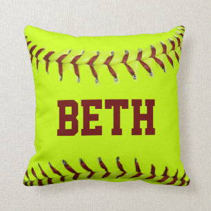 Personalized Softball American MoJo Pillows