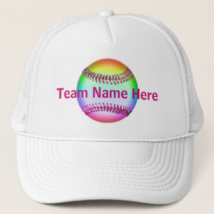 Personalized Softball Hats with YOUR TEAM NAME