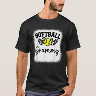 Personalized Softball Heart Tee Cute Grammy Women 