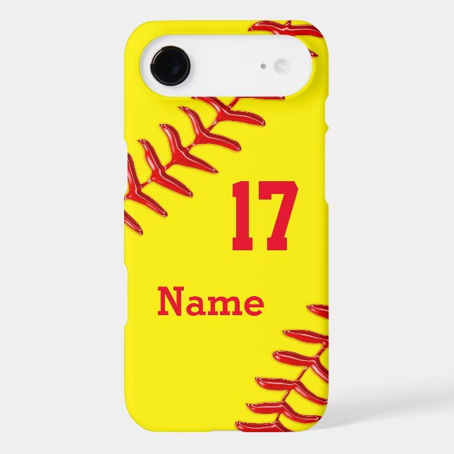 Personalized Softball iPhone 6 Plus Case (Back)